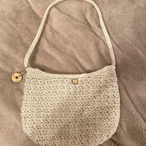The SAK crocheted handbag- Ivory